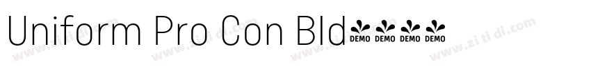 Uniform Pro Con Bld字体转换